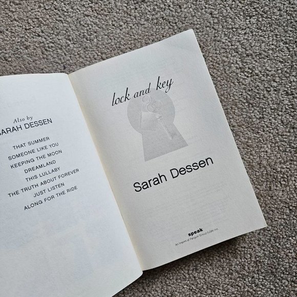 2 Book Bundle by Sarah Dessen - Someone‎ Like You & Lock and Key - Paperback - Picture 11 of 11